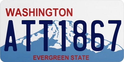 WA license plate ATT1867