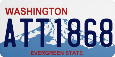 WA license plate ATT1868