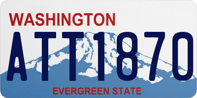 WA license plate ATT1870