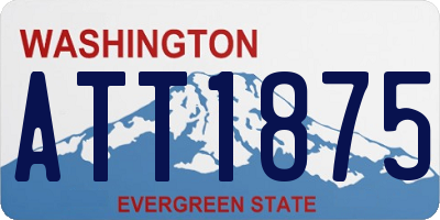 WA license plate ATT1875