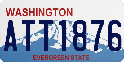 WA license plate ATT1876