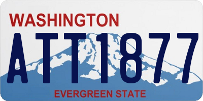 WA license plate ATT1877