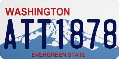 WA license plate ATT1878