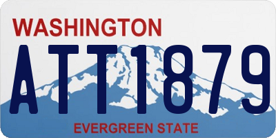 WA license plate ATT1879