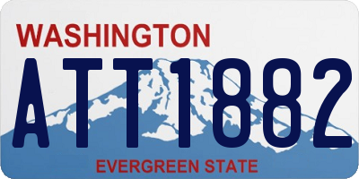 WA license plate ATT1882