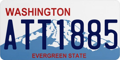 WA license plate ATT1885