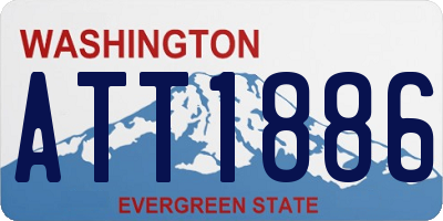 WA license plate ATT1886