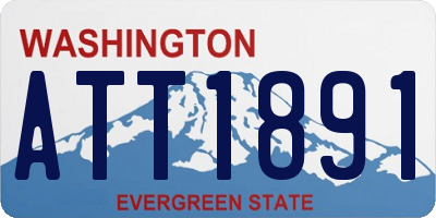 WA license plate ATT1891