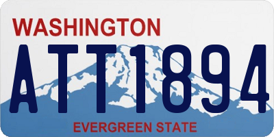 WA license plate ATT1894