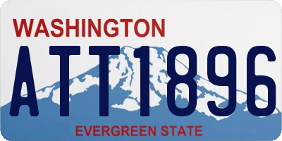 WA license plate ATT1896