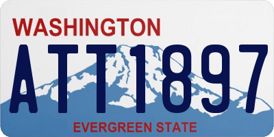 WA license plate ATT1897