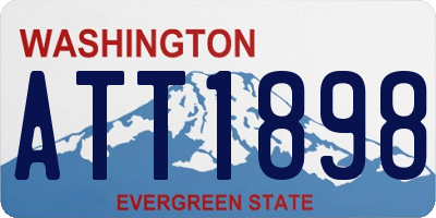 WA license plate ATT1898