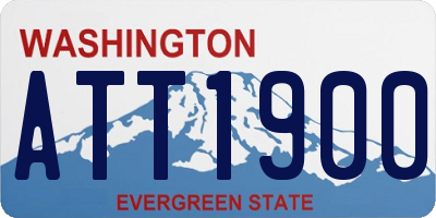 WA license plate ATT1900