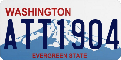 WA license plate ATT1904