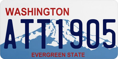 WA license plate ATT1905