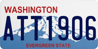 WA license plate ATT1906