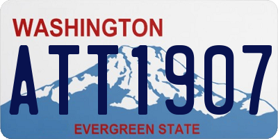 WA license plate ATT1907