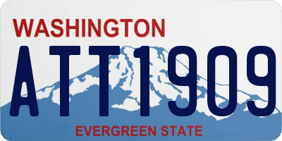 WA license plate ATT1909