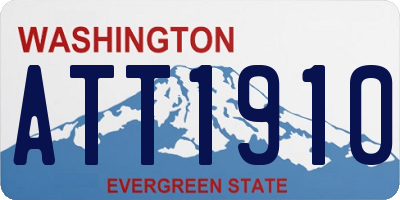 WA license plate ATT1910