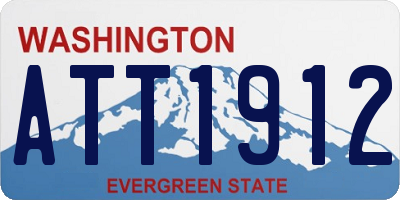 WA license plate ATT1912