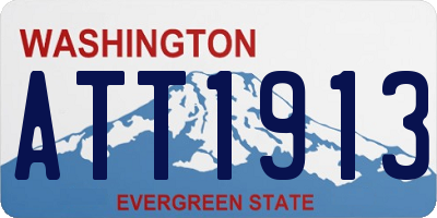 WA license plate ATT1913
