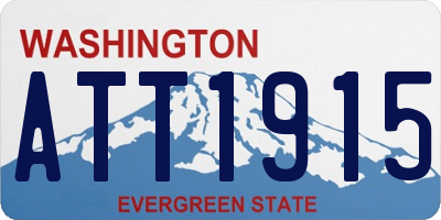 WA license plate ATT1915