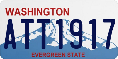 WA license plate ATT1917