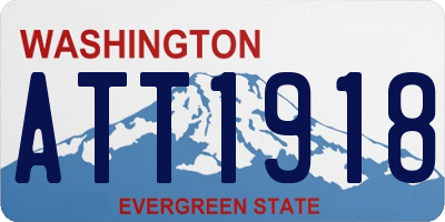 WA license plate ATT1918