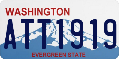 WA license plate ATT1919