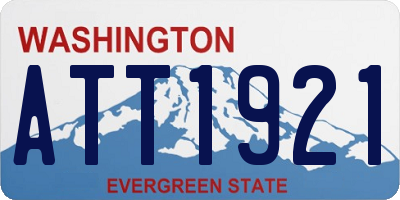 WA license plate ATT1921