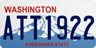 WA license plate ATT1922