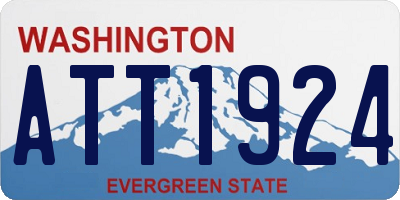 WA license plate ATT1924