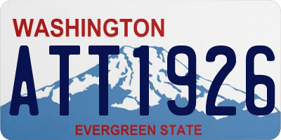 WA license plate ATT1926