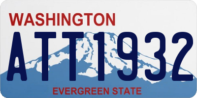 WA license plate ATT1932