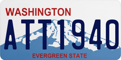 WA license plate ATT1940