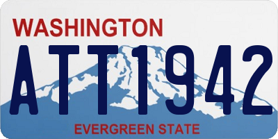 WA license plate ATT1942