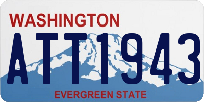 WA license plate ATT1943
