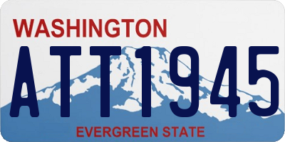 WA license plate ATT1945