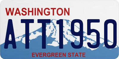 WA license plate ATT1950