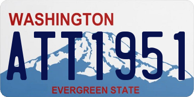 WA license plate ATT1951