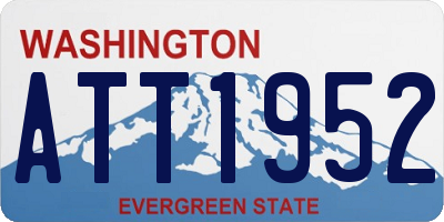 WA license plate ATT1952