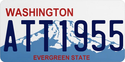 WA license plate ATT1955
