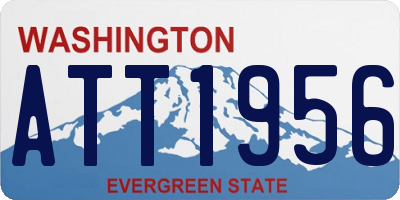WA license plate ATT1956