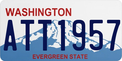 WA license plate ATT1957