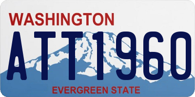 WA license plate ATT1960