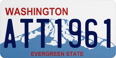 WA license plate ATT1961