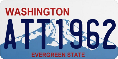 WA license plate ATT1962