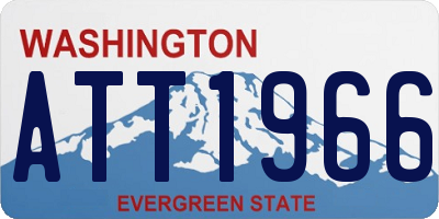 WA license plate ATT1966