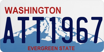 WA license plate ATT1967