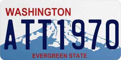 WA license plate ATT1970